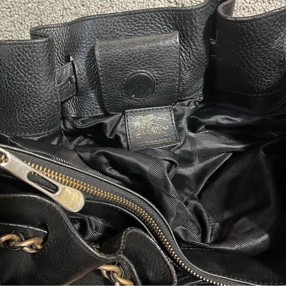 Burberry Brown/Beige Leather and Quilted House Check handbag - Picture 8 of 10